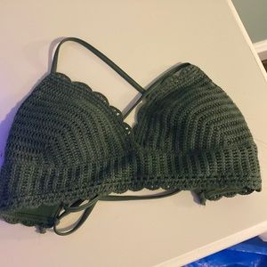 holister crochet bikini top